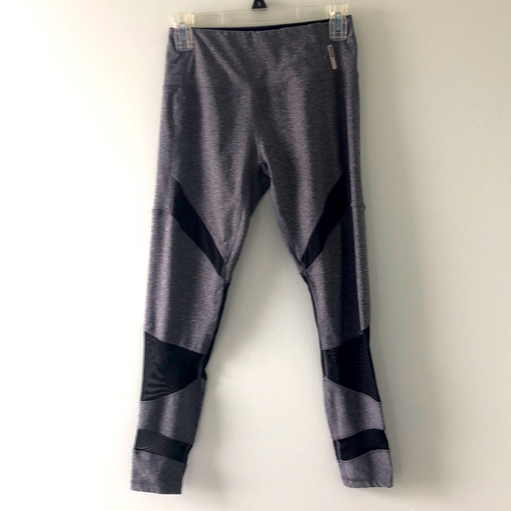 Grey mesh leggings